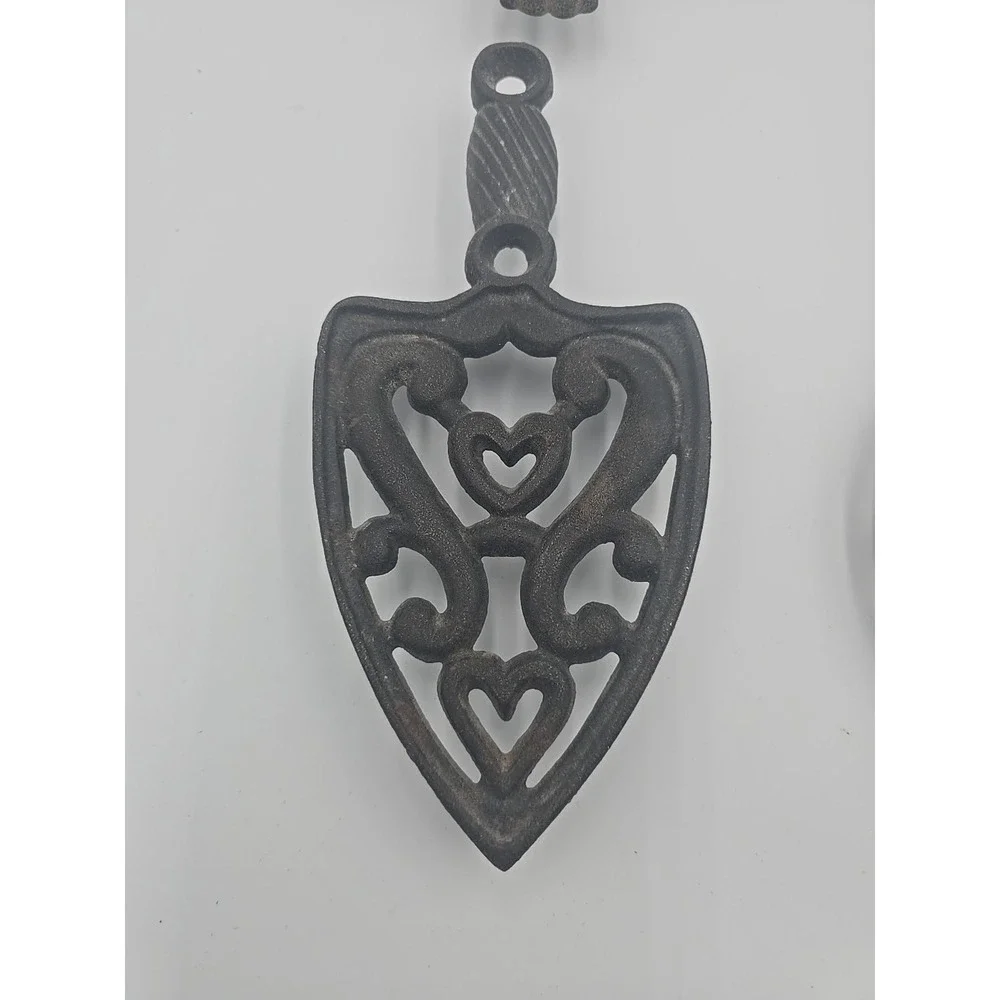 Vintage Wilton Cast Iron‎ Wall Hanging Trivets Lot of 4, Decorative Kitchenware